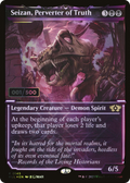 Seizan, Perverter of Truth (Serial Numbered) (MUL-145Z) - Multiverse Legends: (Showcase) Foil