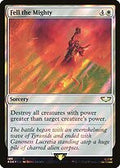 Fell the Mighty (Surge Foil) (40K-186) - Warhammer 40,000 Commander Foil