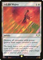Fell the Mighty (Surge Foil) (40K-186) - Warhammer 40,000 Commander Foil