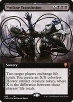 Profane Transfusion (Extended Art) (CMR-653) - Commander Legends: (Extended Art)