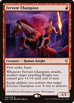 Fervent Champion (ELD-124) - Throne of Eldraine Foil