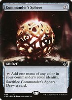 Commander's Sphere (Extended Art) (CMR-693) - Commander Legends: (Extended Art) Foil
