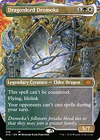 Dragonlord Dromoka (Borderless) (2X2-376) - Double Masters 2022 Foil