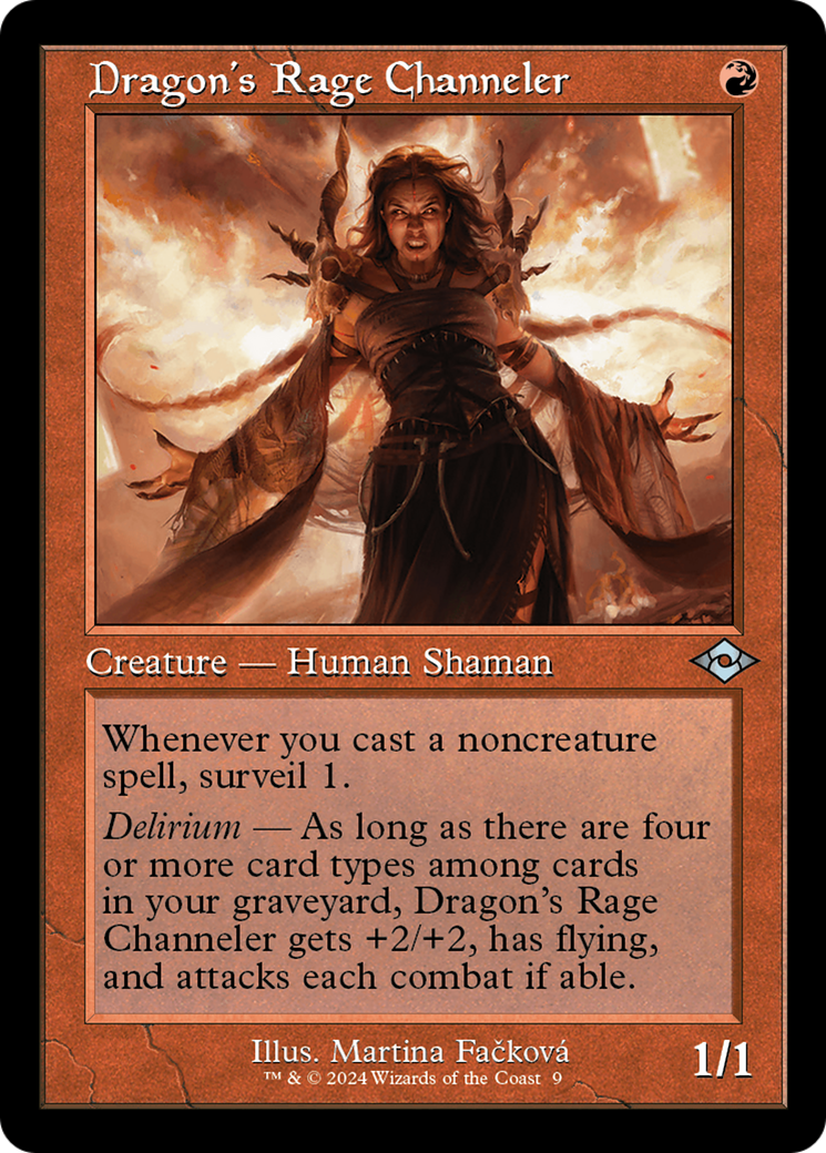 Dragon's Rage Channeler (Retro Frame) (MH2-009) - Modern Horizons 2 Timeshifts Foil