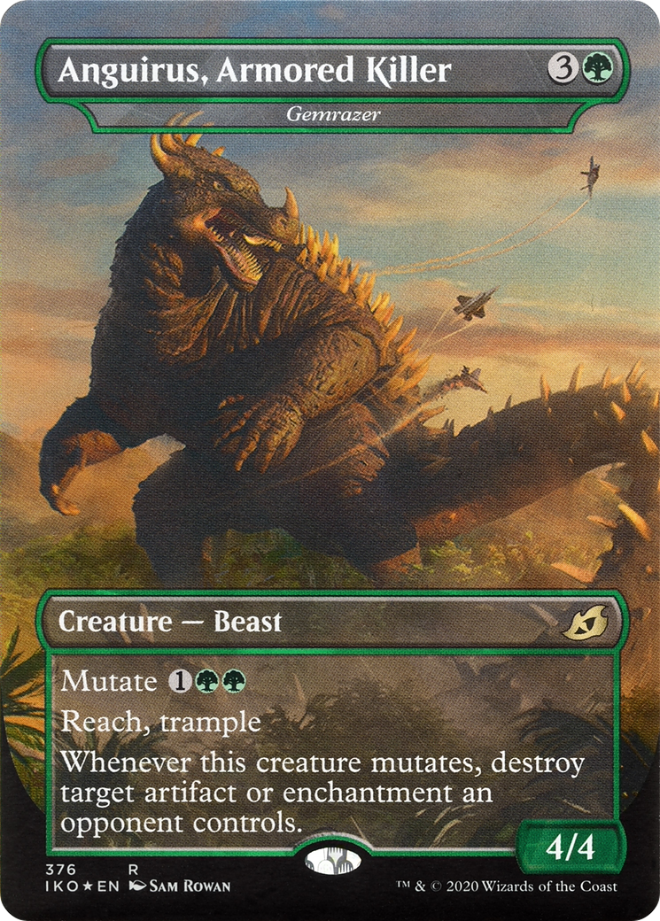 Anguirus, Armored Killer - Gemrazer (IKO-376) - Ikoria: Lair of Behemoths / Anguirus, Armored Killer (Borderless)