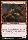 Reckless Barbarian (CLB-193) - Commander Legends: Battle for Baldur's Gate