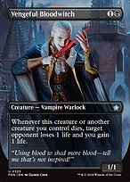 Vengeful Bloodwitch (Borderless) (FDN-325) - Foundations Foil