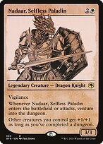 Nadaar, Selfless Paladin (Showcase) (AFR-303) - Adventures in the Forgotten Realms: (Showcase)