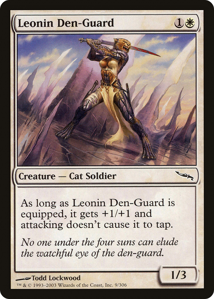 Leonin Den-Guard (MRD-009) - Mirrodin Foil