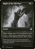 Might of the Old Ways (DBL-189) - Innistrad: Double Feature Foil