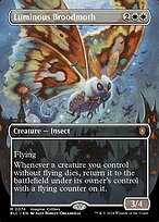 Luminous Broodmoth (Borderless) (BLC-074) - Bloomburrow Commander
