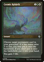 Cosmic Rebirth (MAT-128) - March of the Machine: The Aftermath Etched Foil