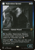 Malevolent Hermit (DBL-061) - Innistrad: Double Feature: (Double Faced Transform) Foil