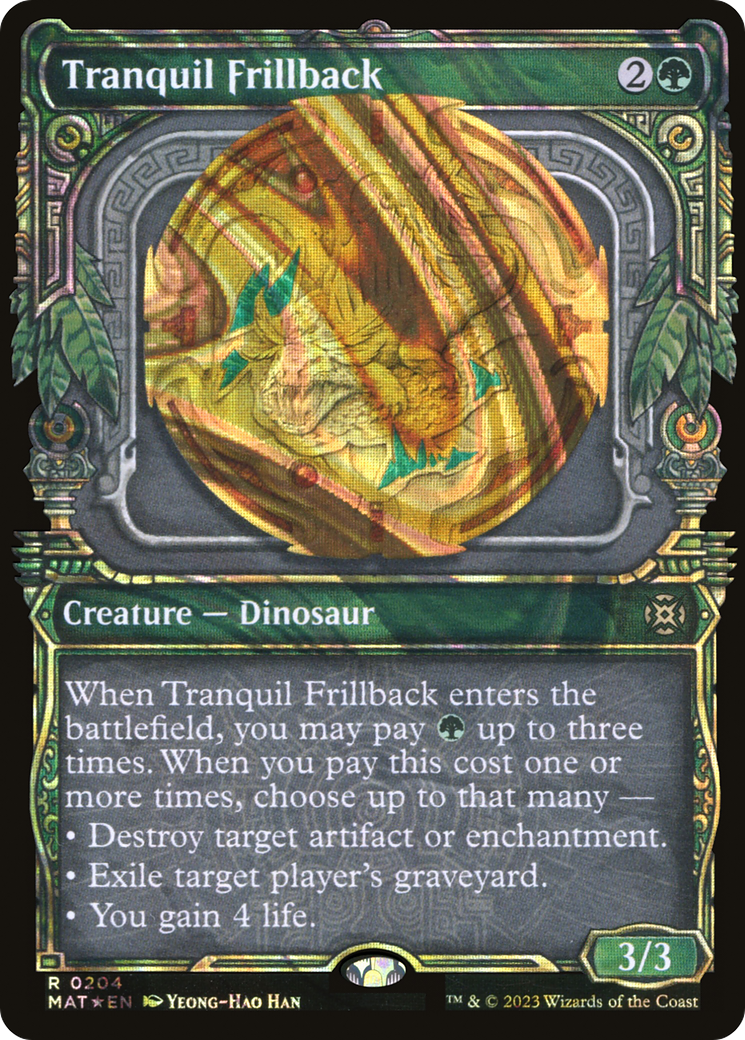 Tranquil Frillback (Halo Foil) (MAT-204) - March of the Machine: The Aftermath: (Showcase) Foil