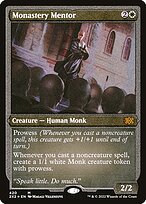 Monastery Mentor (Foil Etched) (2X2-420) - Double Masters 2022 Foil