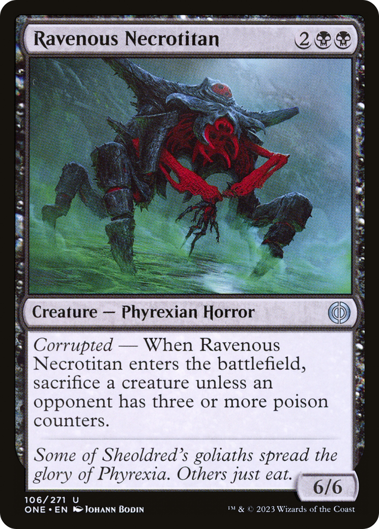 Ravenous Necrotitan (ONE-106) - Phyrexia: All Will Be One Foil