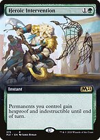 Heroic Intervention (Extended Art) (M21-375) - Core Set 2021: (Extended Art) Foil