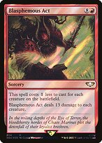 Blasphemous Act (Surge Foil) (40K-204) - Warhammer 40,000 Commander Foil