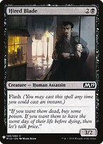 Hired Blade (LIST-M19-100) - The List