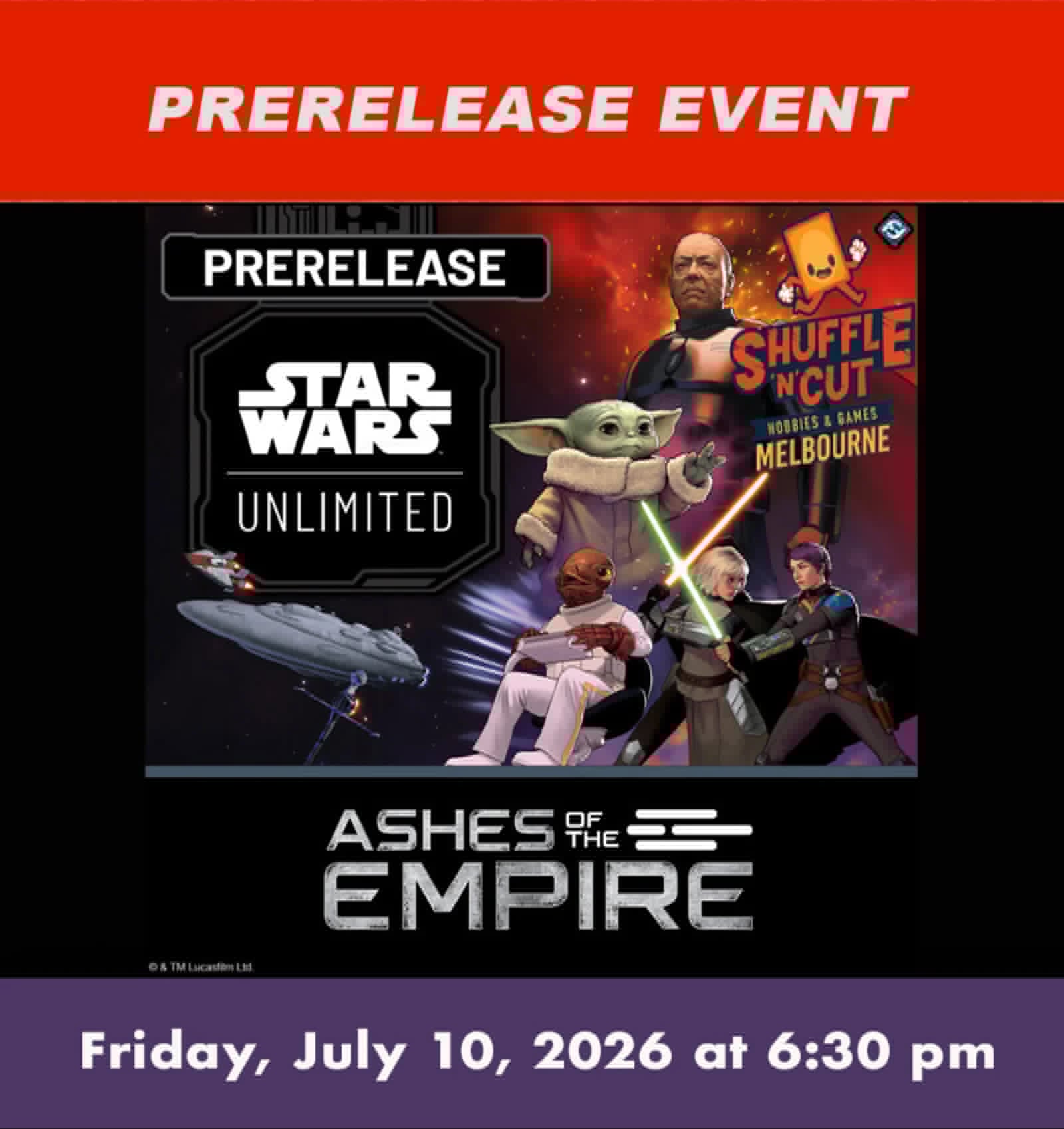 Shuffle and Cut Melbourne ASHES of the EMPIRE Prerelease