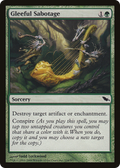 Gleeful Sabotage (SHM-116) - Shadowmoor Foil