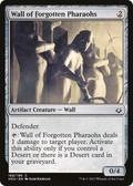 Wall of Forgotten Pharaohs (HOU-168) - Hour of Devastation Foil
