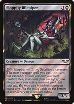 Sloppity Bilepiper (Surge Foil) (40K-059) - Warhammer 40,000 Commander Foil