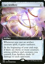 Lux Artillery (Extended Art) (ONC-041) - Phyrexia: All Will Be One Commander: (Extended Art) Foil