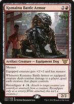 Komainu Battle Armor (NEC-21) - Neon Dynasty Commander
