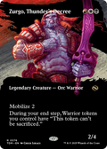 Zurgo, Thunder's Decree (Borderless) (TDM-376) - Tarkir: Dragonstorm: (Showcase)