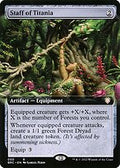 Staff of Titania (Extended Art) (BRC-050) - The Brothers' War Commander: (Extended Art)