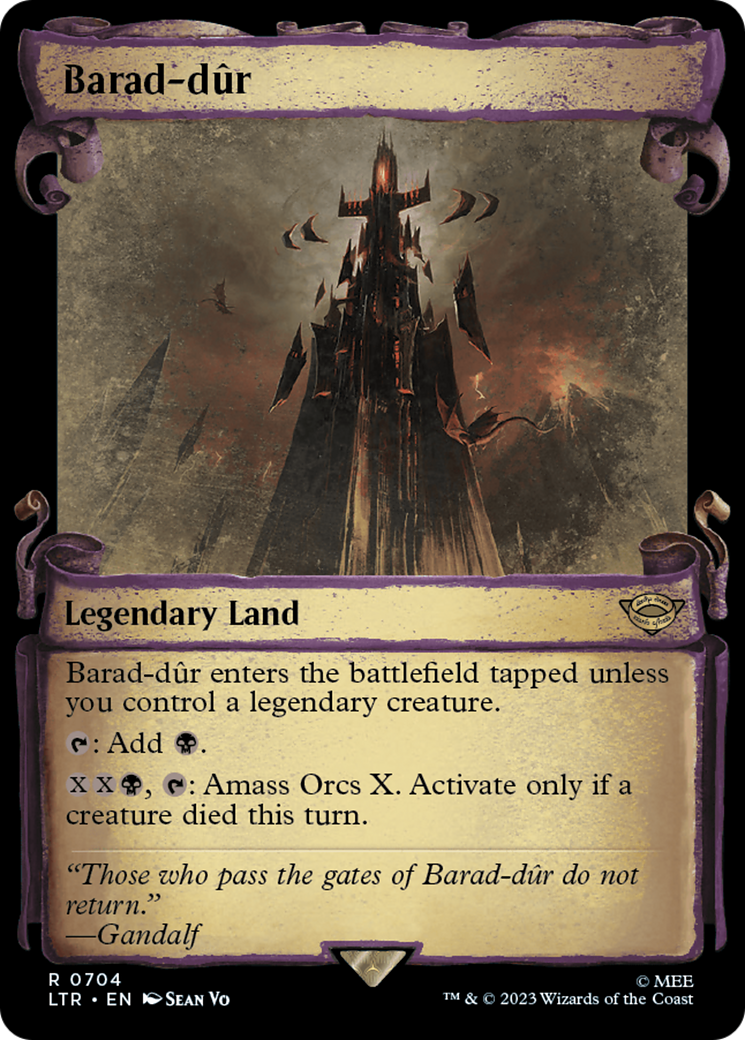 Barad-dur (Showcase Scrolls) (LTR-704) - The Lord of the Rings: Tales of Middle-earth: (Showcase)