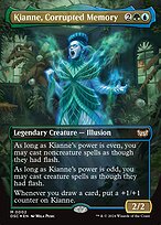 Kianne, Corrupted Memory (Borderless) (DSC-002) - Duskmourn: House of Horror Commander
