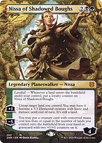 Nissa of Shadowed Boughs (Borderless) (ZNR-283) - Zendikar Rising (Borderless) Foil