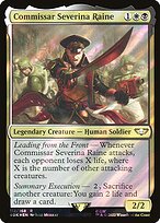 Commissar Severina Raine (Surge Foil) (40K-112) - Warhammer 40,000 Commander Foil