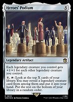Heroes' Podium (Surge Foil) (WHO-833) - Doctor Who Foil