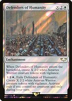 Defenders of Humanity (Surge Foil) (40K-011) - Warhammer 40,000 Commander Foil