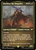 Abaddon the Despoiler (Display Commander) (Foil Etched) - Thick Stock (40K-319) - Warhammer 40,000 Commander Foil