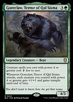 Goreclaw, Terror of Qal Sisma (BLC-222) - Bloomburrow Commander