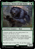Goreclaw, Terror of Qal Sisma (BLC-222) - Bloomburrow Commander