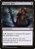 Vampiric Rites (2X2-098) - Double Masters 2022 Foil