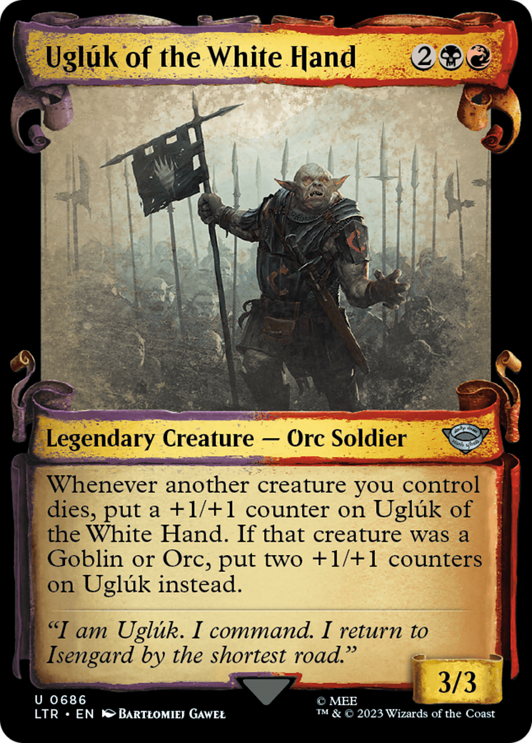 Ugluk of the White Hand (Showcase Scrolls) (LTR-686) - The Lord of the Rings: Tales of Middle-earth: (Showcase)