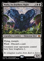 Maha, Its Feathers Night (PPBLB-100) - Bloomburrow Promos