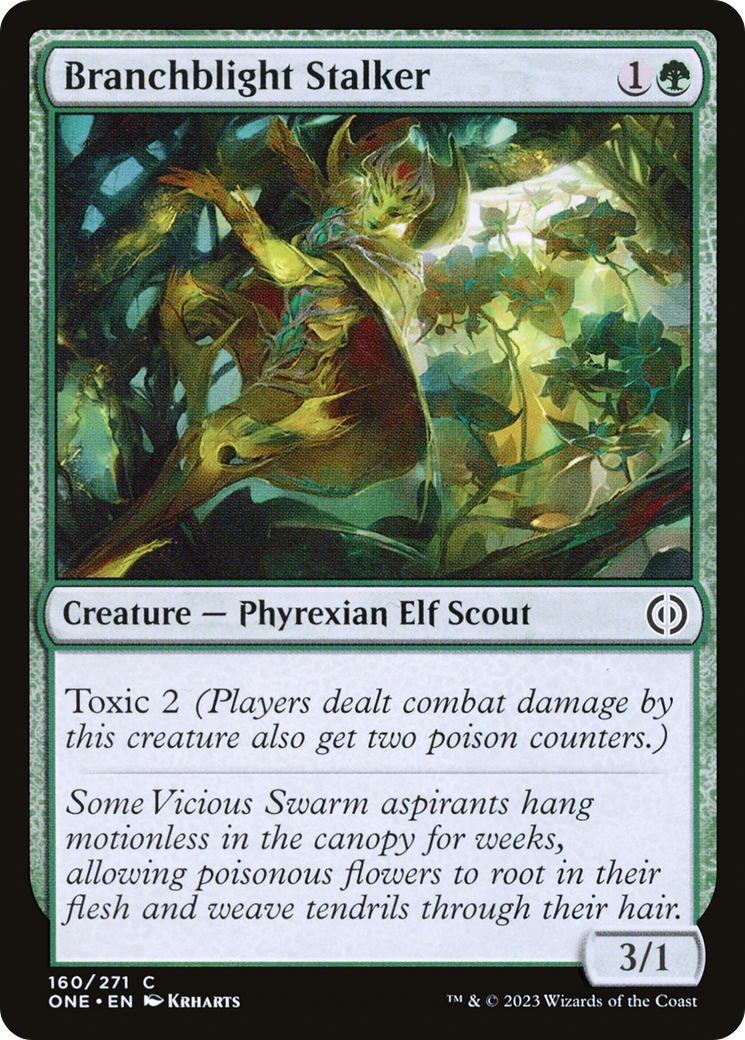 Branchblight Stalker (ONE-160) - Phyrexia: All Will Be One Foil