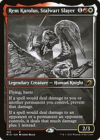 Rem Karolus, Stalwart Slayer (Showcase) (MID-322) - Innistrad: Midnight Hunt: (Showcase)