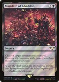 Mandate of Abaddon (Surge Foil) (40K-040) - Warhammer 40,000 Commander Foil