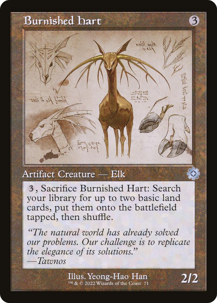 Burnished Hart (Schematic) (BRR-071) - The Brothers' War Retro Artifacts Foil