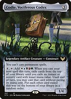 Codie, Vociferous Codex (Extended Art) (STX-357) - Strixhaven: School of Mages: (Extended Art) Foil