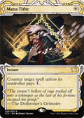 Mana Tithe (STA-008) - Strixhaven Mystical Archive: (Showcase) (Borderless) Foil