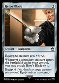 Hero's Blade (Surge Foil) (WHO-832) - Doctor Who Foil